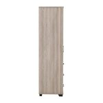 1 Door Light Oak Small Wooden Wardrobe 4